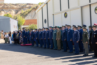 Celebración del 75 aniversario de la apertura del Polígono de Tiro de las Bardenas Reales con desfiles y exhibiciones del Ejército del Aire