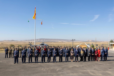 Celebración del 75 aniversario de la apertura del Polígono de Tiro de las Bardenas Reales con desfiles y exhibiciones del Ejército del Aire