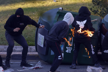 Fotos de los incidentes en Yamaguchi por la presencia de Vito Quiles en Pamplona