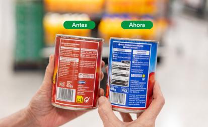Etiquetas más claras con recuadros y letra más grande