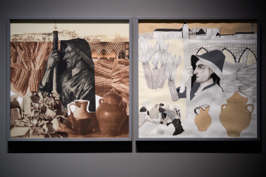 Fotos de la presentación de nuevas exposiciones del Museo Universidad de Navarra