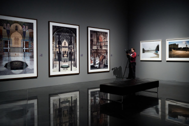 Fotos de la presentación de nuevas exposiciones del Museo Universidad de Navarra