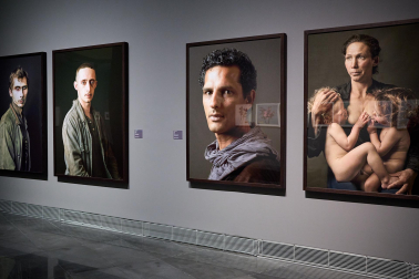 Fotos de la presentación de nuevas exposiciones del Museo Universidad de Navarra