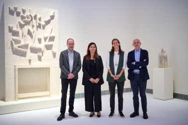 Fotos de la presentación de nuevas exposiciones del Museo Universidad de Navarra