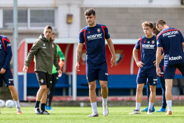 Foto del entrenamiento de Osasuna del 21 de octubre