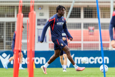 Foto del entrenamiento de Osasuna del 21 de octubre