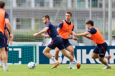 Foto del entrenamiento de Osasuna del 21 de octubre