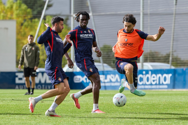 Foto del entrenamiento de Osasuna del 21 de octubre