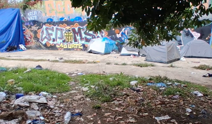 Vídeo del campamento de personas sin hogar en Aranzadi