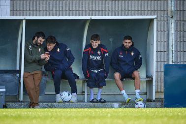 Fotos del entrenamiento de Osasuna en Tajonar, este viernes 23 de octubre