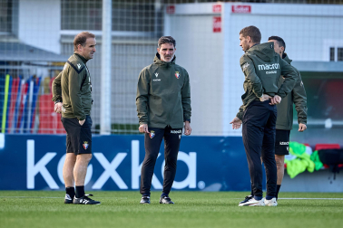 Fotos del entrenamiento de Osasuna en Tajonar, este viernes 23 de octubre