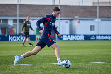 Fotos del entrenamiento de Osasuna en Tajonar, este viernes 23 de octubre