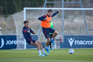 Fotos del entrenamiento de Osasuna en Tajonar, este viernes 23 de octubre