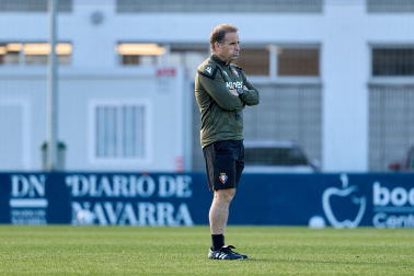 Fotos del entrenamiento de Osasuna en Tajonar, este viernes 23 de octubre