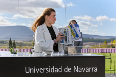 Fotos del acto de colocación de la primera piedra del BIOMA