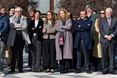 Fotos del acto de colocación de la primera piedra del BIOMA