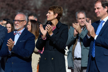 Fotos del acto de colocación de la primera piedra del BIOMA