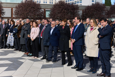 Fotos del acto de colocación de la primera piedra del BIOMA
