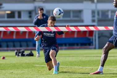 Foto del entrenamiento de Osasuna de este 24 de octubre