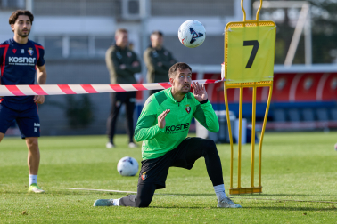 Foto del entrenamiento de Osasuna de este 24 de octubre
