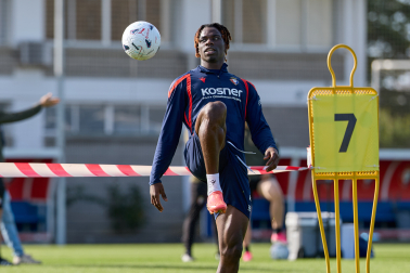 Foto del entrenamiento de Osasuna de este 24 de octubre