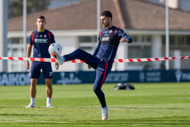 Foto del entrenamiento de Osasuna de este 24 de octubre