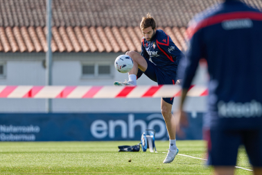 Foto del entrenamiento de Osasuna de este 24 de octubre