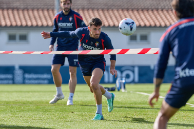 Foto del entrenamiento de Osasuna de este 24 de octubre