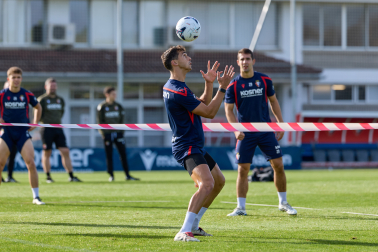 Foto del entrenamiento de Osasuna de este 24 de octubre