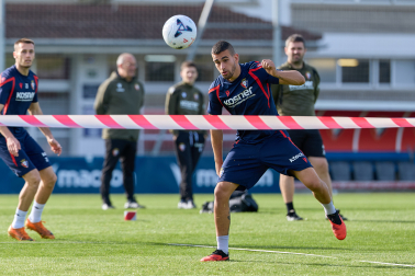 Foto del entrenamiento de Osasuna de este 24 de octubre