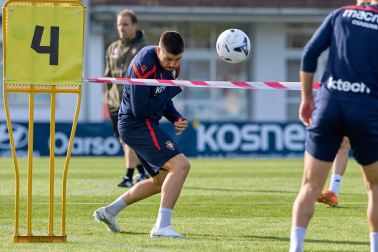 Foto del entrenamiento de Osasuna de este 24 de octubre