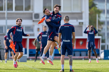 Foto del entrenamiento de Osasuna de este 24 de octubre