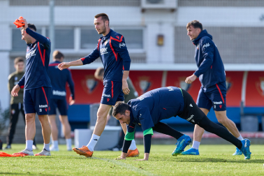 Foto del entrenamiento de Osasuna de este 24 de octubre