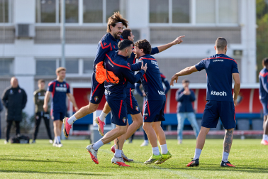 Foto del entrenamiento de Osasuna de este 24 de octubre