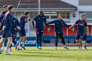 Foto del entrenamiento de Osasuna de este 24 de octubre