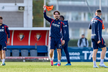 Foto del entrenamiento de Osasuna de este 24 de octubre