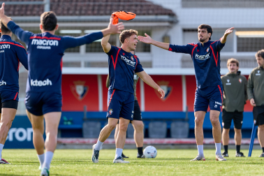 Foto del entrenamiento de Osasuna de este 24 de octubre