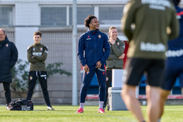 Foto del entrenamiento de Osasuna de este 24 de octubre