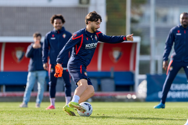 Foto del entrenamiento de Osasuna de este 24 de octubre