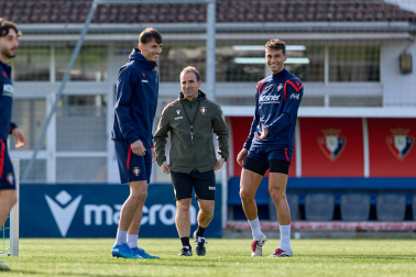 Foto del entrenamiento de Osasuna de este 24 de octubre