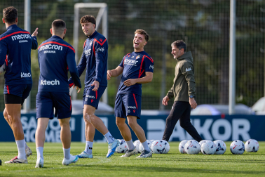 Foto del entrenamiento de Osasuna de este 24 de octubre