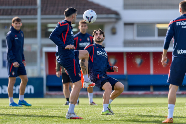 Foto del entrenamiento de Osasuna de este 24 de octubre