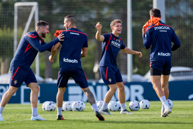 Foto del entrenamiento de Osasuna de este 24 de octubre