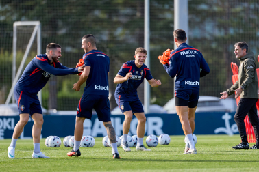 Foto del entrenamiento de Osasuna de este 24 de octubre