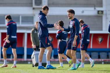 Foto del entrenamiento de Osasuna de este 24 de octubre