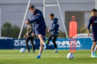 Foto del entrenamiento de Osasuna de este 24 de octubre