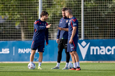 Foto del entrenamiento de Osasuna de este 24 de octubre