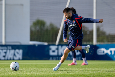 Foto del entrenamiento de Osasuna de este 24 de octubre