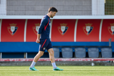 Foto del entrenamiento de Osasuna de este 24 de octubre