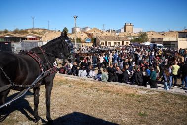 Público asistente a la feria de octubre de Tafalla celebrada este domingo, día 25
